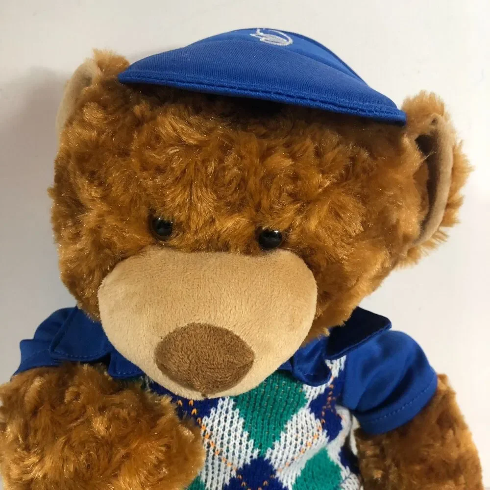 Belk 125th Anniversary Golfing Teddy Bear Plush Toy NWT Belkie 2013 16 Inch